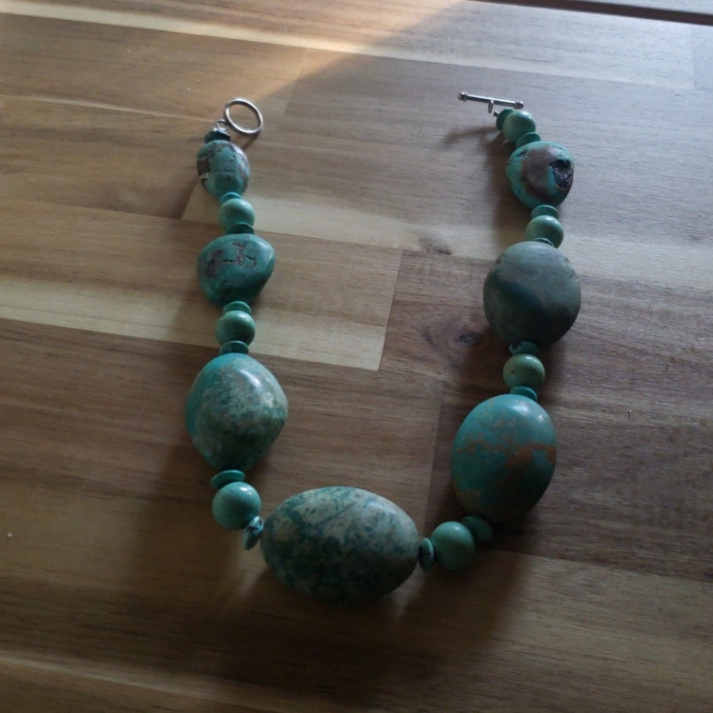 Oversized Turquoise Chocker Necklace
